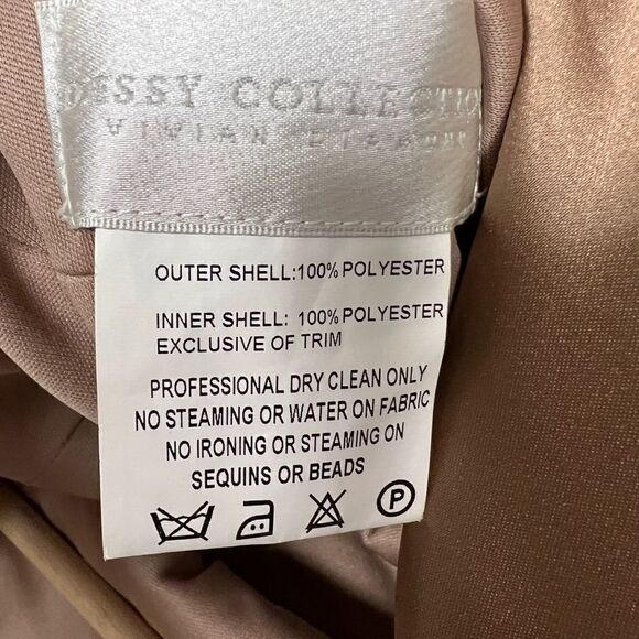 Dressy Collection by Vivian Diamond bronze dress size 0 - Picture 6 of 7